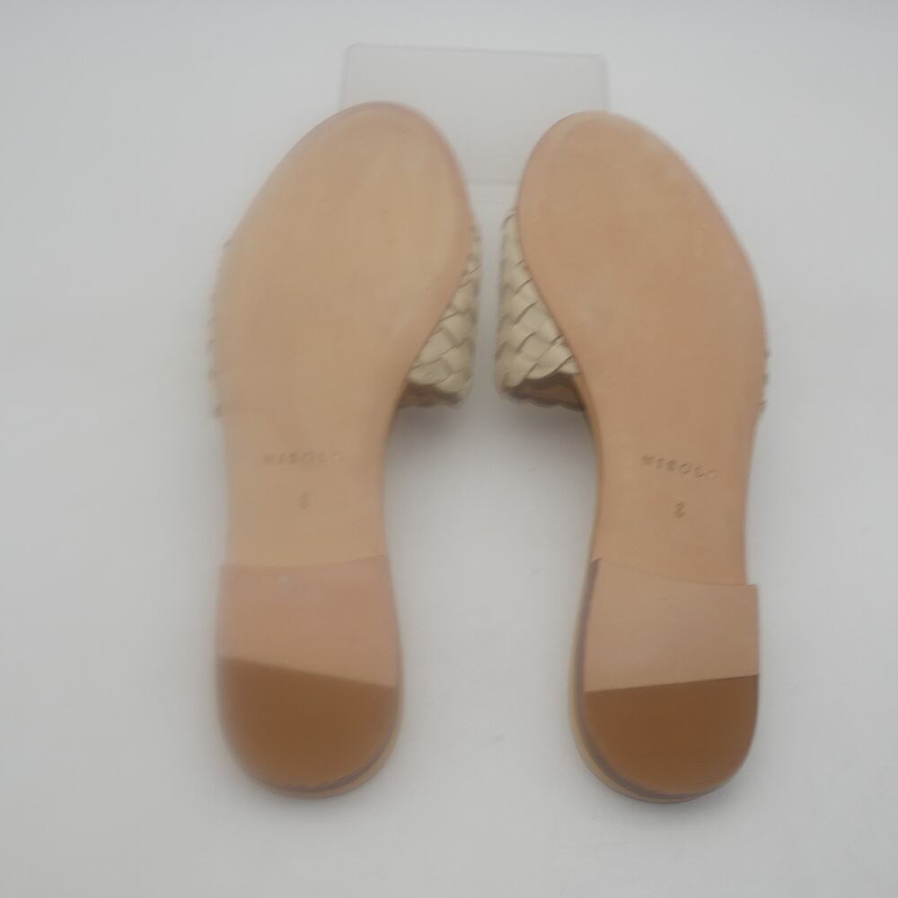 NEW Nisolo Isla Woven Leather Slide Sandals Tan Beige Neutral Women's 8 - Picture 7 of 7
